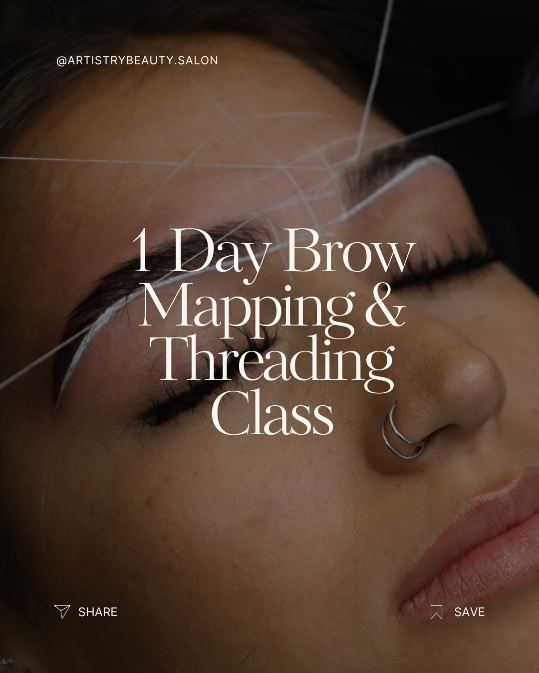 1 Day Brow Mapping & Threading Class